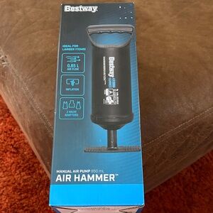 Bestway Air Hammer Manual Air Pump - Black/Blue